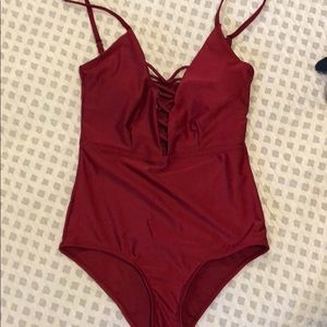 One piece bathing suit